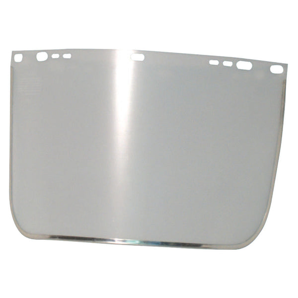 Visor, Clear, Aluminum Bound, 8 in x 12 in, For Jackson Safety Head Gear/Cap Adaptors 101-8040-B-CL