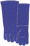 Quality Welding Gloves, Split Cowhide, Large, Blue, Left Hand 101-42AL-LHO