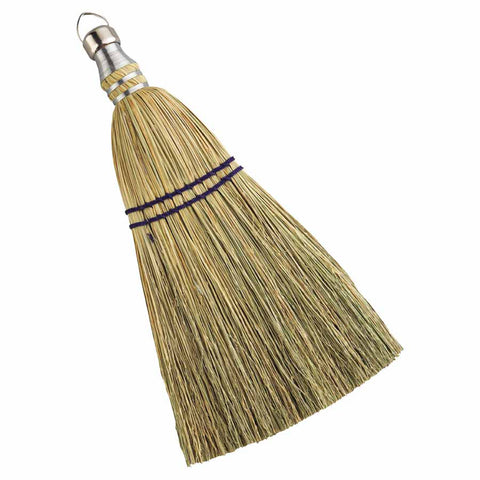 Whisk Broom, 12 in Trim L, 100% Broom Corn Fill 103-500WB