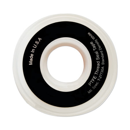 White PTFE Thread Sealant Tape, 1/2 in x 600 in L 102-1/2X600-PTFE