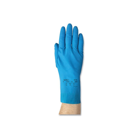 88-356 Light-Duty Natural Latex Rubber Gloves, Blue, 10 012-120020