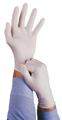 TouchNTuff 69-210 Disposable Gloves, Powder Free, Natural Rubber Latex, 5 mil, Medium 012-69-210-M