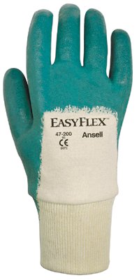 47-200 Gloves, Size 9, Aqua, Nitrile Coated 012-47-200-9