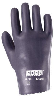 40-105 Nitrile Gloves, Slip-On Cuff, Cotton Lined, Size 8, Gray 012-40-105-8