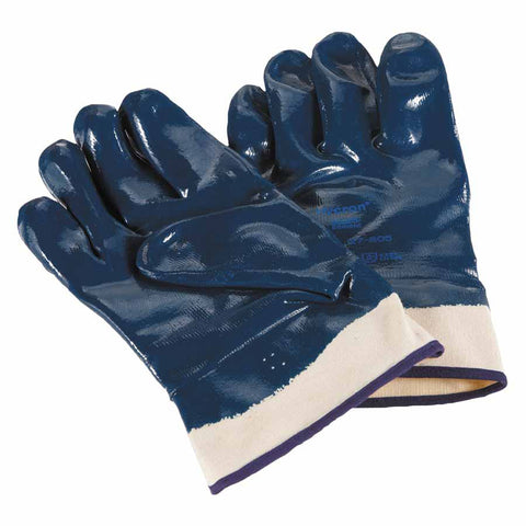 27-805 Nitrile-Coated Gloves, Extra Rough Finish, Size 10, Blue 012-27-805-10