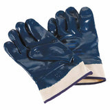 27-805 Nitrile-Coated Gloves, Extra Rough Finish, Size 10, Blue 012-27-805-10
