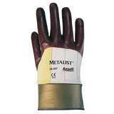 28-507 Coated Gloves, Nitrile Coated, Size 10, Brown 012-28-507-10