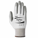 11-644 Polyurethane Palm Coated Gloves, Size 8, Gray/White and Gray 012-11-644-8