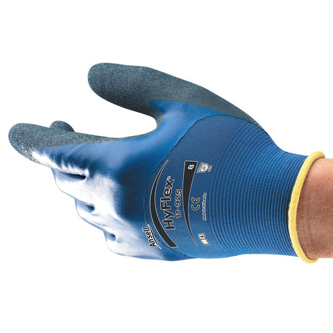 11-925 Gloves, Size 9, Nitrile/Spandex, Blue 012-11-925-9