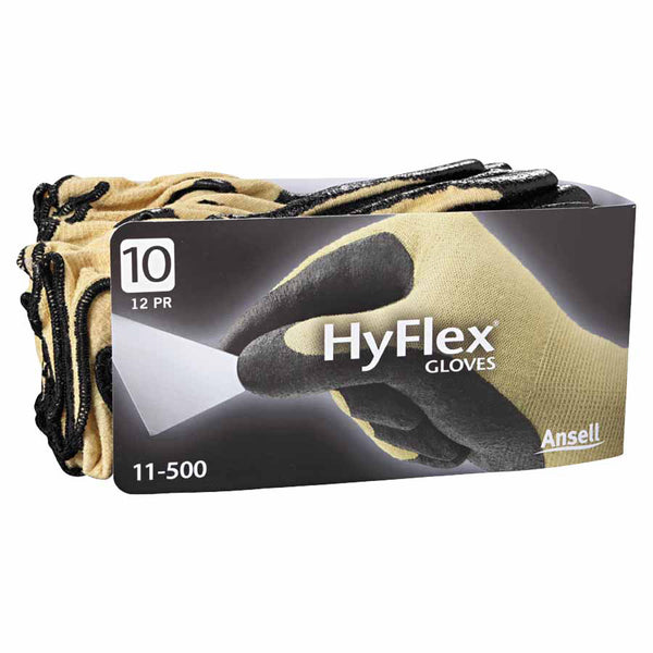 11-501 Nitrile Palm Coated Gloves, Size 10, Gray/Blue 012-11-501-10