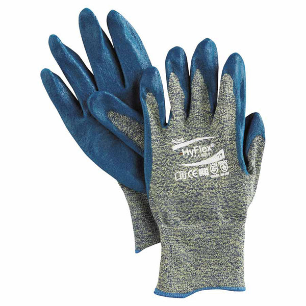 11-501 Nitrile Palm Coated Gloves, Size 11, Gray/Blue 012-11-501-11