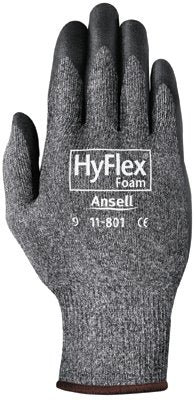 11-801 Nitrile Foam Palm Coated Gloves, Size 11, Black/Dark Gray 012-11-801-11