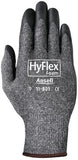 11-801 Nitrile Foam Palm Coated Gloves, Size 6, Black/Dark Gray 012-11-801-6