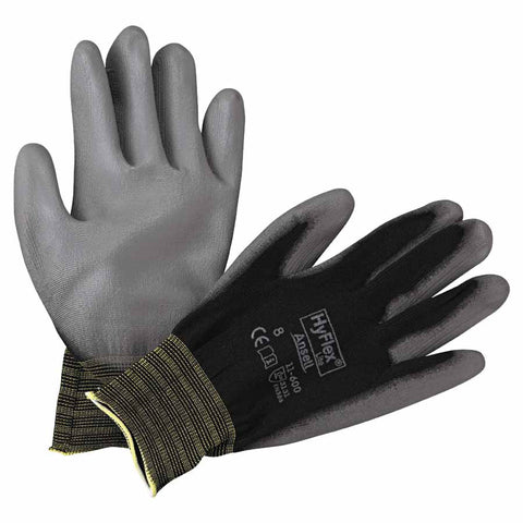 11-600 Palm-Coated Gloves, Size 8, Black 012-11-600-8-BK