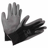 11-600 Palm-Coated Gloves, Size 9, Black 012-11-600-9-BK