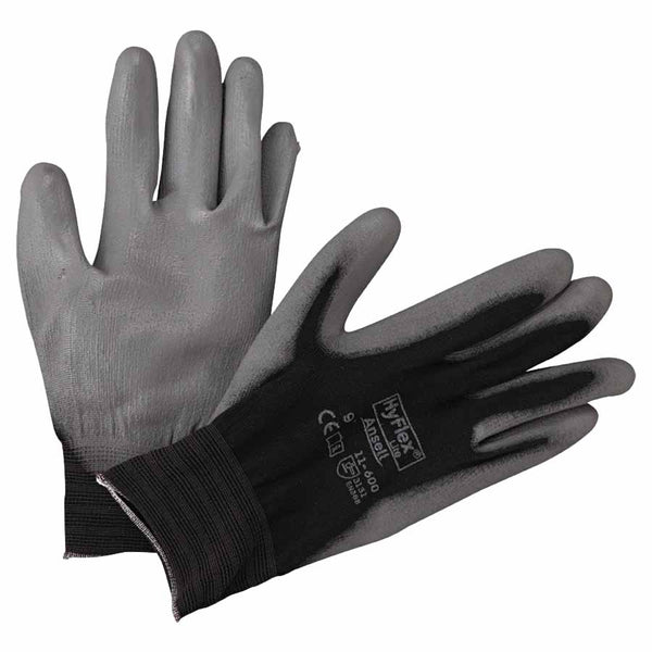 11-600 Palm-Coated Gloves, Size 9, Black 012-11-600-9-BK