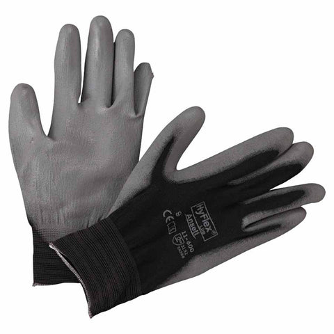 11-600 Palm-Coated Gloves, Size 9, Black 012-11-600-9-BK
