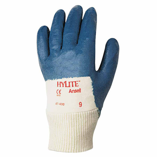 47-200 Nitrile-Coated Gloves, Size 9, Blue 012-47-400-9