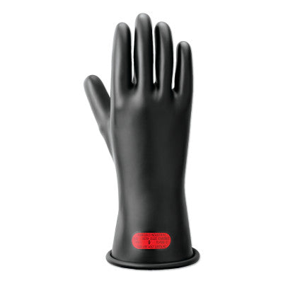 RIG Electrical Insulating Gloves, 11 in L, Class 0, Size 9, Black 012-11-378-3-9
