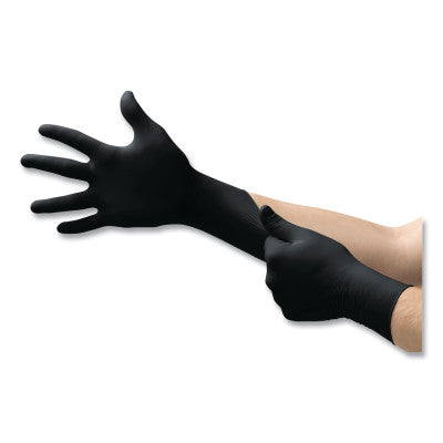 Black Dragon Latex Exam Gloves, Large, Natural Rubber Latex, Black 748-BD-1003-PF