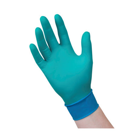 Chemical Resistant Nitrile/Neoprene Disposable Gloves, 7.8 mil Palm, X-Small, Green 748-93-260-060