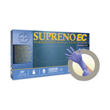 Supreno EC SEC-375 Nitrile Disposable Gloves, 5.5 mil Palm, 8.3 mil Fingers, Medium, Violet Blue 748-SEC-375-M