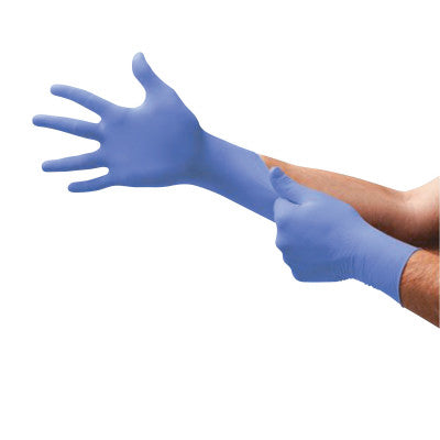 Supreno SE SU-690 Disposable Nitrile Gloves, Beaded Cuff, Large, Violet Blue 748-SU-690-L