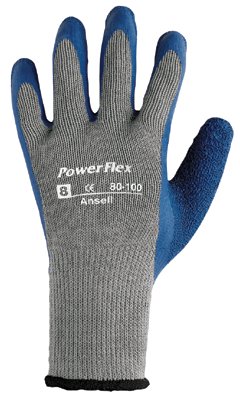 80-100 Multi-Purpose Gloves, Size 8, Blue/Gray 012-80-100-8