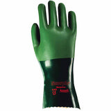 AlphaTec 08-352 Neoprene Coated Gloves, Rough Finish, Size 8, Green 012-8-352-8