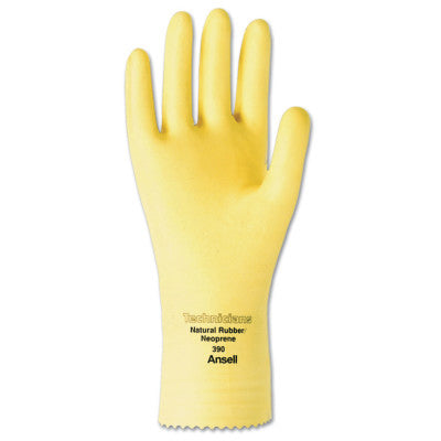 Technicians Gloves, Natural Latex/Neoprene Blend, Natural, 10 012-390-10
