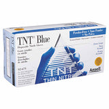 92-675 Nitrile Powder-Free Disposable Gloves, Textured Fingers, 4.3 mil Palm/5.5 mil Fingers, X-Large, Blue 012-92-675-XL