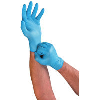 92-616 Lightweight Nitrile Gloves, 3 mil, X-Small, Light Blue 012-92-616-XS