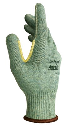 70-765 Cut-Resistant Gloves with Leather Palm, Size 8, Mint/Leather 012-70-765-8