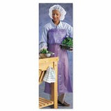 PVC Apron, 56-009, 6 mil, 3-Pc 28 in Ties, 33 in X 44 in, Blue 012-56-009-33X44