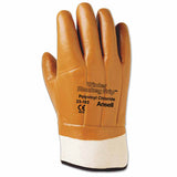 23-193 PVC-Coated Gloves, Rough Finish, Foam Insulated, Size 10, Brown 012-23-193-10
