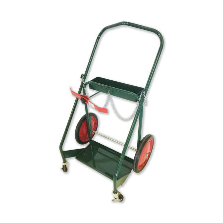 3N1 Dual Cylinder Cart, Medium, 28 in OD W x 46 in H, 14 in dia Solid Rubber BB Wheels, 3 in dia Rubber/Swivel Casters 021-814-3N1