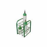 Multiple M7/M9/C/D/E Cylinder Stand, 15 in W x 19.5 in H x 12 in D, 6-Cylinder, Stationary 021-6060