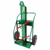 Heavy-Duty Reinforced Frame Dual-Cylinder Cart with Firewall, 65 in H x 37 in W, 16 in Solid Wheels 021-94LFW16S