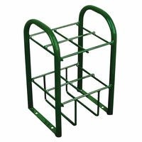 Multiple M7/M9/C/D/E Cylinder Stand, 10.5 in W x 19.5 in H x 12.5 in D, 4-Cylinder, Stationary 021-6040