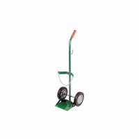 M/M60 Size Cylinder Cart, Single, 13 in W x 40 in H x 12 in D, 8 in Solid Rubber Wheels, 2-Safety Chains 021-6108