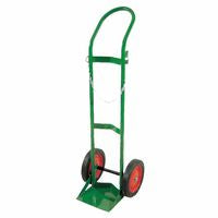H/T Size Cylinder Cart, Sngl, 15 in W x 46 in H x 15 in D, 10 in dia x 1.75 in Wheels Only, No Rear Assy 021-6110