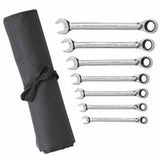 7 Pc. Reversible Combination Ratcheting Wrench Sets, Inch 329-9567RN