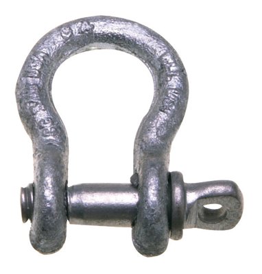 419-S Series Anchor Shackles, 5/16 in Bail Size, 5 Tons, Screw Pin Shackle 193-5410505