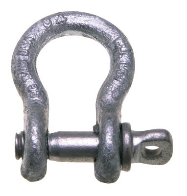 419 Series Anchor Shackles, 3/8 in Bail Size, 10 Tons, Screw Pin Shackle 193-5410635