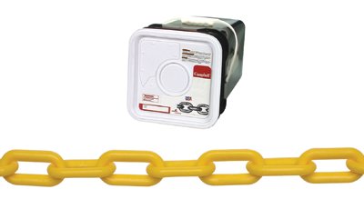 Plastic Chain, Trade Size 8, Decorative Non-Load Bearing, Yellow 193-0990836