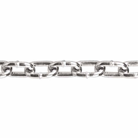 Straight Link Machine Chains, Size 2/0, 545 lb Limit, Blu-Krome 193-0312024