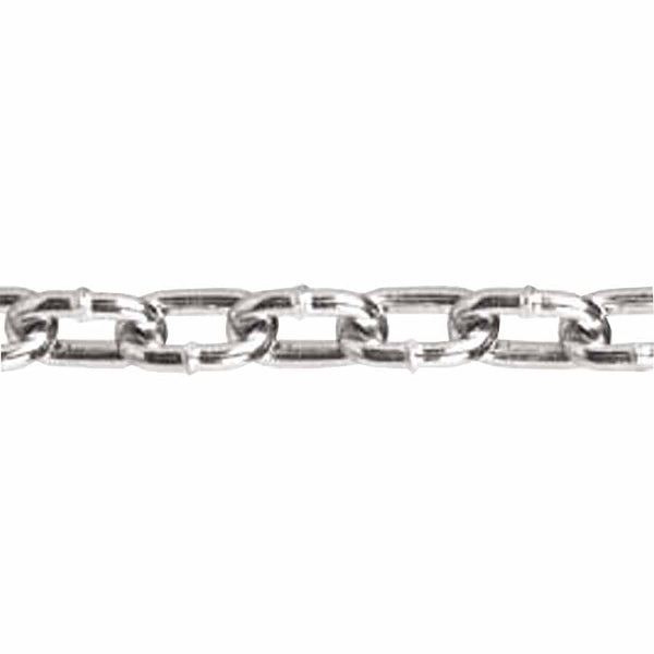 Straight Link Machine Chains, Size 5/0, 925 lb Limit, Blu-Krome 193-0315024