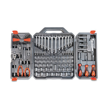 1/4 in and 3/8 in Drive 6-Pt SAE/Metric Professional Tool Set, 150 Piece 181-CTK150