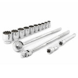 12-point Standard SAE Mechanics Tool Set, 3/4 in Dr, 7/8 in to 2 in Opening, 14-Pc 192-CTK14SAEN