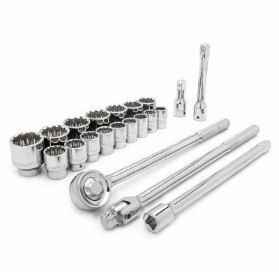 12-point Standard SAE Mechanics Tool Set, 3/4 in Dr, 7/8 in to 2 in Opening, 21-Pc 192-CTK21SAEN